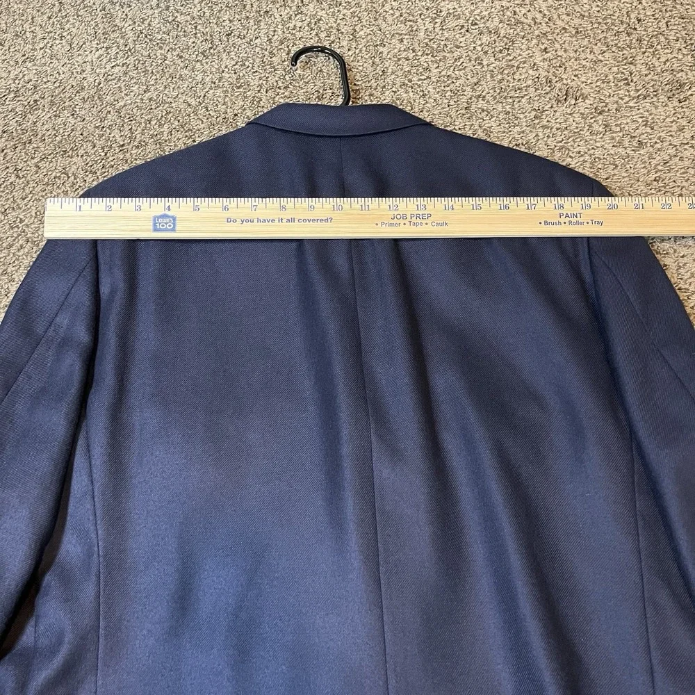 John W Nordstrom Loro Piana 100% Cashmere Suit Blazer Jacket Navy Blue Mens 42L